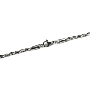 OEM nhà máy làm cho riêng của mình Thư Kim Loại Logo thép không gỉ Bạc vòng cổ tùy chọn chuỗi Đồ trang sức - Product Image 4