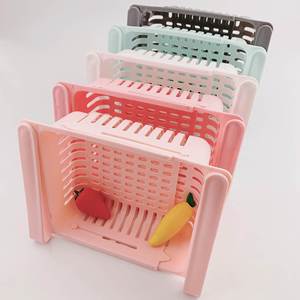 Creative Home Kitchen PP <b>Plastic</b> Rectangle Refrigerator <b>Storage</b> Basket Fresh-Keeping Partition Layers Foldable Sort Organize - Product Image 5