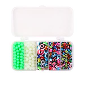 SNEDA 500pcs Glow-in-the-Dark Bass/Leurre faisant des perles de pêche (5/6/8mm) perles de bouchon en plastique couleurs assorties pour outils de pêche - Product Image 5