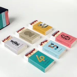 Fósforos para arte personalizada, jogo de fábrica, personalizado, caixa de combinações para hotel l