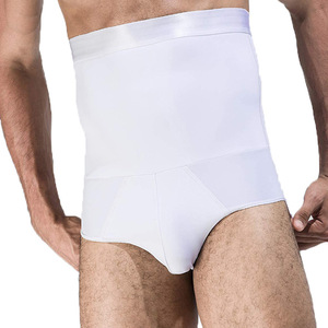 Sous-vêtements de sport pour homme en silicone antidérapant, taille haute, slim, modelant le corps, shorts de fitness abdominaux - Product Image 2