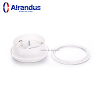 Meilleure Vente : Diffuseur d'air d'extraction pour système CVC, grille de ventilation de plafond en plastique, vanne d'air flexible pour hôpitaux et écoles
