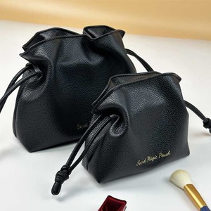 Custom Logo Large Capacity Leather Cosmetic <strong>Bag</strong> Water-Proof <strong>Drawstring</strong> Pouch Give Away <strong>Makeup</strong> Skincare Luxury <strong>Bag</strong> - Product Image 2