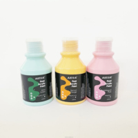 Bouteille en plastique professionnelle fluide de haute qualité 120ml Kit de peinture acrylique pour étudiants enfants