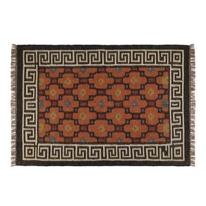 Tapis de jute en laine Kilim géométrique moderne élégant de qualité supérieure tapis décoratif Durable pour la décoration de sol de bureau à domicile - Product Image 3