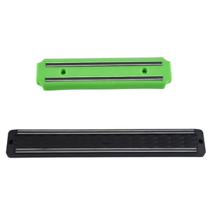 Support mural magnétique pour couteaux, bloc de rangement mural en plastique noir, support magnétique pour couteaux - Product Image 6