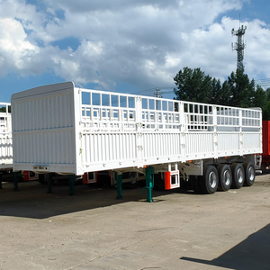 Semirremolques de Acero Personalizados con Barandas para el Transporte de Maíz/Arroz/Algodón/Animales, con Capacidad de Carga de 5001-10000 kg - Product Image 1
