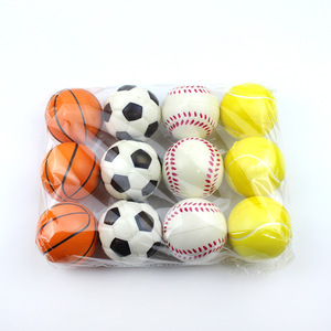 Heada Custom PU Sports Toy Anti-Stress Stress <b>Ball</b> 4cm/5cm/6.3cm <b>Ball</b> Shape Squeeze Pack 12 OPP Bag Unisex All Ages - Product Image 6