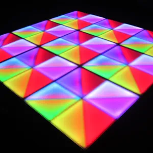 Led Dance Floor Wedding Nightclub Wireless Rainbow 60 Pcs RGB 3in1 Wedding Show LED Dance Floor