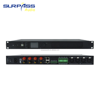 DSA43 sıcak satış 1U dijital DSP amplifikatör 4CH 300W ses işlemcisi güç amplifikatörü