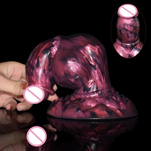 NNSX Fantasy Big Knot <b>Dildo</b> With Sucker Huge Eggs Silicone Colorful Internal Glow Sex Toys for Women Anal Massage Adult Products - Product Image 2