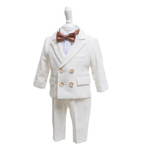 Boutique Formal Korean Children's Birthday Clothing Set Baby Flower <b>Boys</b> Gentleman Three-piece Party Wear Suit - Product Image 6