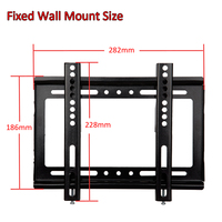 Soporte de Pared para TV con Capacidad de Carga de 44 Libras, Apto para Televisores LED/LCD de 14'-42'