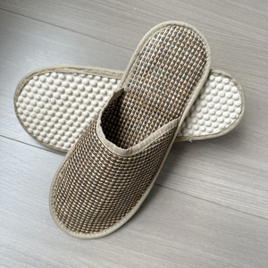 Pantuflas de Verano de Ratán Natural Tejido a Mano para Interiores, Hotel, Hogar, para Hombre y Mujer, con Logotipo Personalizable, para Viajes y Spa, Modelo MR003 - Product Image 3