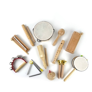 Wholesale Wooden Orff Percussion Instruments Set For Children Early Education <b>Musical</b> Rhythm Instrument Kit - Product Image 1