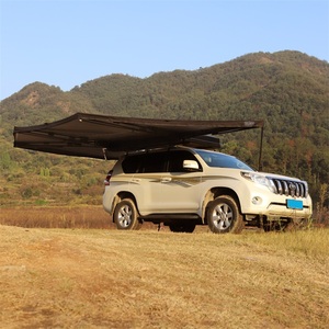 Toldo <span class=keywords><strong>de</strong></span> Coche con Apertura Automática Rápida <span class=keywords><strong>de</strong></span> 270 Grados, Toldo Lateral <span class=keywords><strong>de</strong></span> Aleación <span class=keywords><strong>de</strong></span> Aluminio con Luz LED, Poliéster para las Cuatro Estaciones - Product Image 1