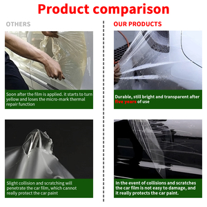1.52*15m 7.5mil Transparent <b>Clear</b> TPU Ppf Anti Scratch Self-Healing Anti-Yellowing Car Paint Protection Film - Product Image 4