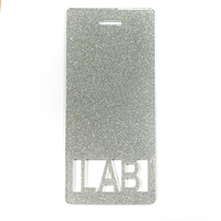Personnalisé médical acrylique paillettes nom étiquette verticale infirmière carte LAB PCT insigne copain fournitures de bureau infirmière accessoires