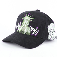 Gorra de Béisbol Deportiva 3D de Alta Calidad con Forro de Satén para Hombre, Gorras de Algodón con Logo Personalizado, Visera de Gamuza Negra, 5 Paneles