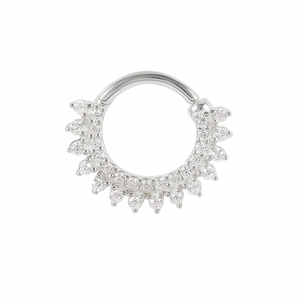 ROXI Anillo de Piercing Quirúrgico para Cartílago de Oreja, Septum y Nariz con Zirconia, de Moda - Product Image 2