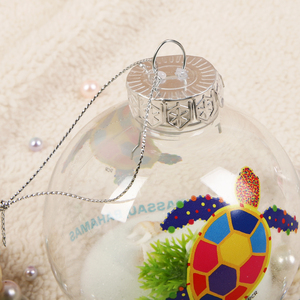 <span class=keywords><strong>ลูก</strong></span>บอลคริสต์มาส PET รุ่นใหม่ปี 2026 พร้อมทรายสีขาวและสไตล์มหาสมุทร - Product Image 4