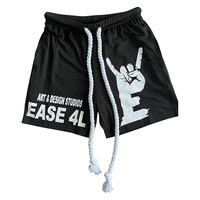 Vêtements de sport, impression de logo personnalisé, shorts de jogging fitness, shorts de course à double couche pour hommes