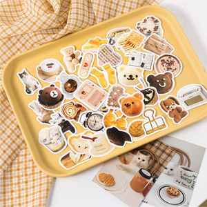 สติกเกอร์วัสดุ PET DIY แบบกล่อง 50 ชิ้น กระดาษมุมกาแฟ UV สำหรับตกแต่งวันหยุด วัสดุ PET DIY ทำมือ มุมกาแฟ UV - Product Image 4