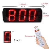 Pantalla digital de dígitos de 6 pulgadas Contador LED Personas al aire libre Flujo de visitantes Días Cuenta hasta 999 Sistema de conteo regresivo