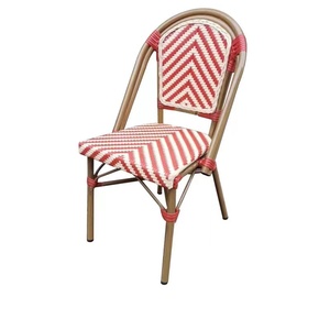 Silla <span class=keywords><strong>de</strong></span> mimbre para exteriores, cómoda y duradera, <span class=keywords><strong>muebles</strong></span> <span class=keywords><strong>de</strong></span> jardín populares para comedor, terrazas, patios hechos <span class=keywords><strong>de</strong></span> teca - Product Image 2