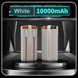 Venta de Fábrica: Nuevo Power Bank de 10000mAh con Carga Rápida PD de 22.5W, Pantalla LED y Cables Integrados - Cargador Portátil para Teléfono - Product Image 4