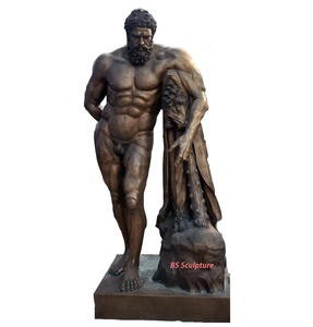 Estatua de bronce de Casting occidental para hombre, <span class=keywords><strong>escultura</strong></span> de <span class=keywords><strong>Hercules</strong></span> - Product Image 1