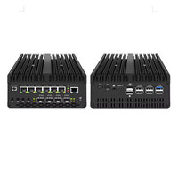 Routeur OEM ODM 10G 4 SFP 6 ports LAN, passerelle OS Mikrotik Opnsense, 6*Lan 6X2.5G Ultra 9 185H, pare-feu Ubuntu, mini PC industriel