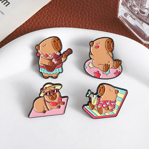 New Arrival loại khác nhau kim loại hat pins dễ thương Anime tùy chỉnh vàng mạ mềm men ve áo Pin cho quà tặng - Product Image 3