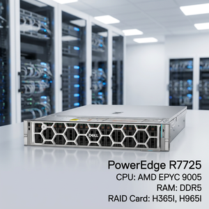 Servidor en Rack Dell PowerEdge R7725 2U Personalizado al por Mayor, Servidor Empresarial con Procesador AMD Dual, Soporte del Proveedor, OEM, ODM - Product Image 1
