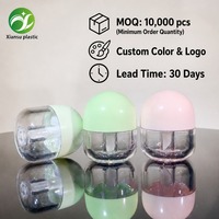 Nouveau design 5g Tubes de boue à lèvres vides sphériques ronds plats Tubes de brillant à lèvres transparents Bouteille de brillant à lèvres personnalisée Conteneur d'emballage
