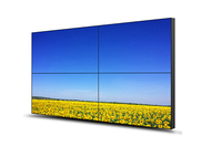 Écran mural vidéo LCD ultra-fin de 46/55 pouces, structure entièrement métallique pour les magasins de détail, les centres commerciaux, prend en charge l'affichage d'animations de texte