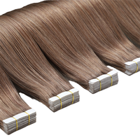 Extensions de cheveux vierges Remy chinois double trame, cuticules alignées, style lisse, teintes, 20 pouces, fabrication à la machine – Meilleures ventes