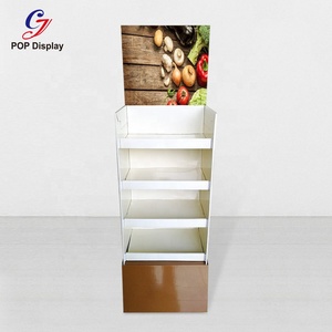 Tùy chỉnh Pop Up hiển thị các tông đứng giấy sóng sàn khuyến mãi Kệ Rack cho rượu vang mật ong thực phẩm cửa hàng bán lẻ trường hợp - Product Image 2