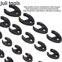 Populaire 19 pièces 45 #   Jeu de clés à molette réglables à extrémité ouverte en acier, 10-22 mm, clé à fourche métrique, outil à extrémité ouverte de 3/8 pouce