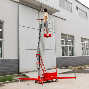 Tek Mastlı <span class=keywords><strong>Platform</strong></span> 4m 6m 8m 10m 150kg Kapasiteli Elektrikli Hidrolik Dikey Tek Kişilik Mastlı <span class=keywords><strong>Platform</strong></span> Alüminyum Alaşımlı Kaldırma Platformu - Product Image 3