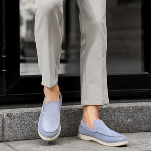 Nuove <span class=keywords><strong>Scarpe</strong></span> da Passeggio da Uomo 2025, Mocassini in Pelle Scamosciata con Punta, Leggere e Antiscivolo, <span class=keywords><strong>Scarpe</strong></span> Sportive - Product Image 2