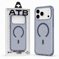 Coque de téléphone transparente tendance ATB Bling pour iPhone 18, chargement magnétique, anti-chute, coque de téléphone portable magnétique, vente en gros