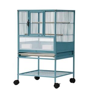 Gabbia per pappagalli grande di alta qualità con supporto ruote piroettanti ripiano portaoggetti 3 strati Budgie Canary <span class=keywords><strong>Bird</strong></span> <span class=keywords><strong>Cage</strong></span> voliera - Product Image 3