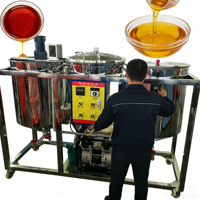 Équipement de raffinage de l'huile de palme avec machine de purification d'huile par dégommage, déphtosphorisation, décoloration et déshydratation HJ-JLYJ200