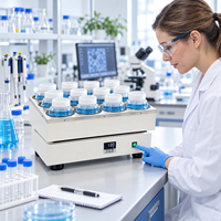Agitateur horizontal de laboratoire Cenlee, 12 flacons, capacité 2L, minuterie numérique, mélangeur pour test d'extraction et de lixiviation des déchets solides TCLP