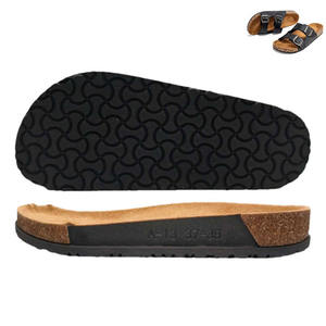 Semelle de chaussures en liège style Birkenstock HT-9K0336, directement de l'usine, avec semelle extérieure en caoutchouc antidérapante pour sandales et sabots personnalisés - Product Image 4