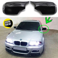 Kit carrosserie E46 pour mise à niveau vers le modèle M3, aspect fibre de carbone, coques de rétroviseurs pour BMW Série 3 E46 1998-2004