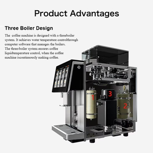Máquina de Café Automática con Pantalla Táctil y Gran Capacidad para Granos, Produce 300 Tazas por Día - Product Image 2
