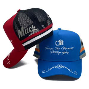 Chất Lượng Cao Thêu Lưới <span class=keywords><strong>Hat</strong></span> Biểu Tượng Tùy Chỉnh Nước Úc 5 Bảng Điều Chỉnh Cấu Trúc Underbrim In Nhiều Màu Trucker <span class=keywords><strong>Hat</strong></span> - Product Image 1