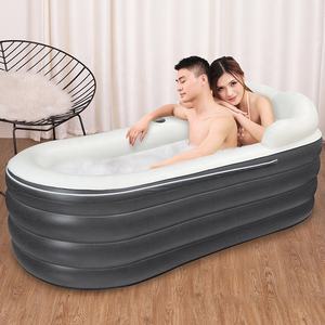 Produit breveté Grand <span class=keywords><strong>spa</strong></span> familial 160 cm Piscine pliable portable Bain à remous <span class=keywords><strong>gonflable</strong></span> pour adultes - Product Image 2